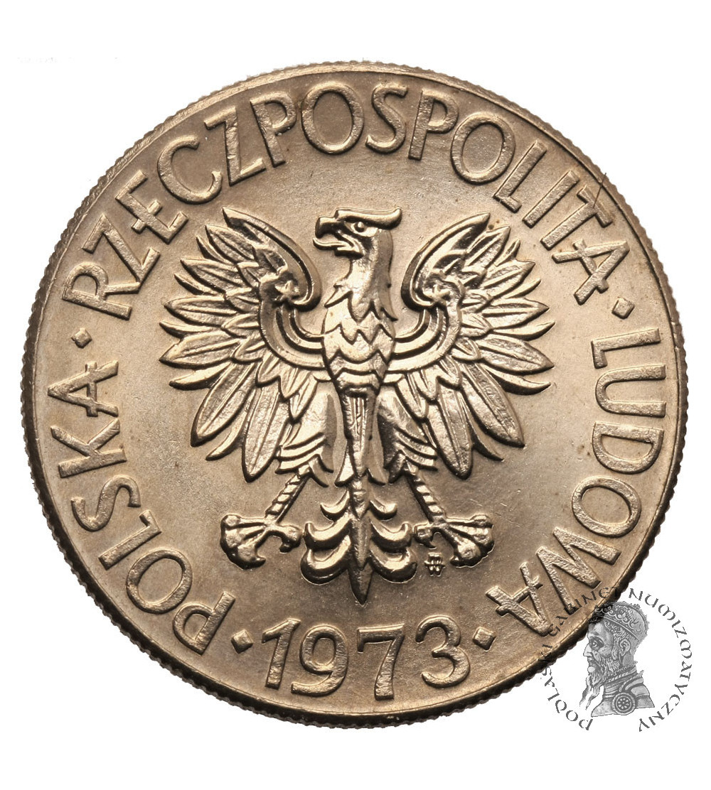 Polska. 10 złotych 1973, Tadeusz Kościuszko - pęknięty stempel awersu