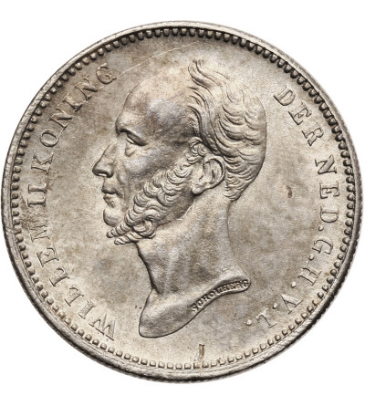 Niderlandy, królestwo (Holandia). Willem II, 1840-1849. 25 centów 1849, Utrecht