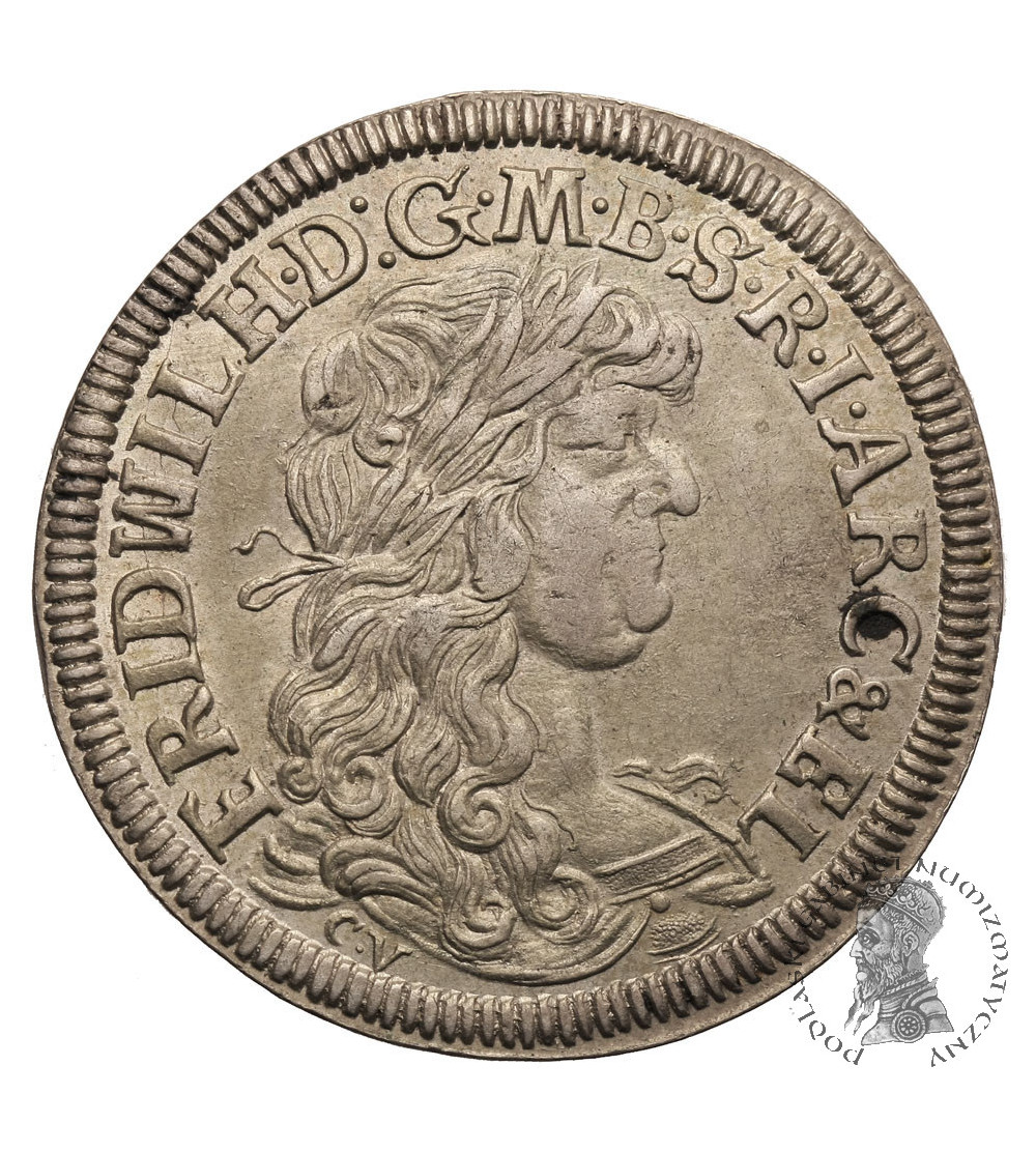 Niemcy, Prusy. Fryderyk Wilhelm 1640-1688. 1/3 talara 1673 CV, Królewiec