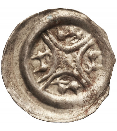 Poland, Leszek Bialy 1202-1227 AD, or successors. Brakteat, Krakow mint - four deer under the cross arches