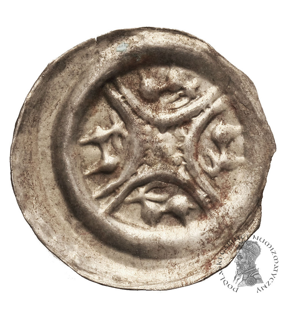 Poland, Leszek Bialy 1202-1227 AD, or successors. Brakteat, Krakow mint - four deer under the cross arches