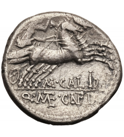 Rzym Republika. M. Calidius, Q. Metellus i Cn. Fulvius. AR Denar, 117-116 r. p.n.e., mennica Rzym