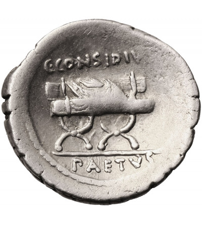 Rzym Republika. AR Denar C. Considius Paetus 46 r. p.n.e.