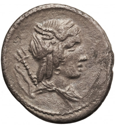 The Roman Republic. AR Denarius  L. Iulius Bursio 85 BC