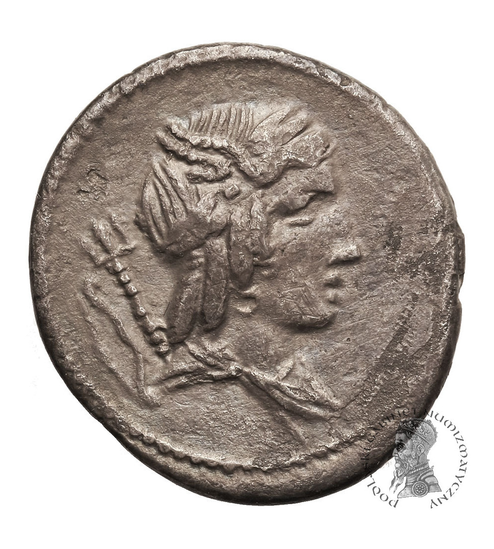 Rzym Republika. AR Denar L. Iulius Bursio 85 r. p.n.e.
