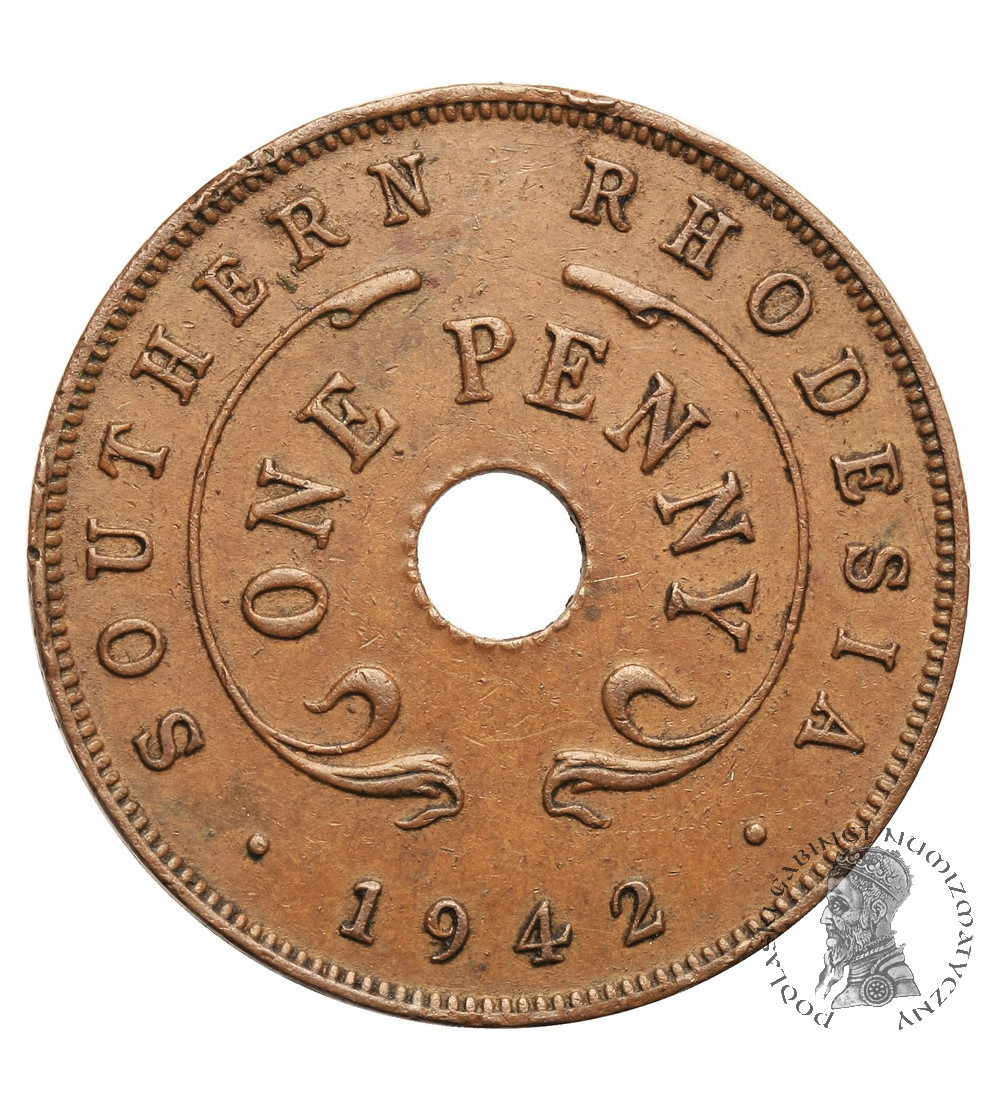 Rodezja Południowa. Penny (Pens) 1942, Jerzy VI