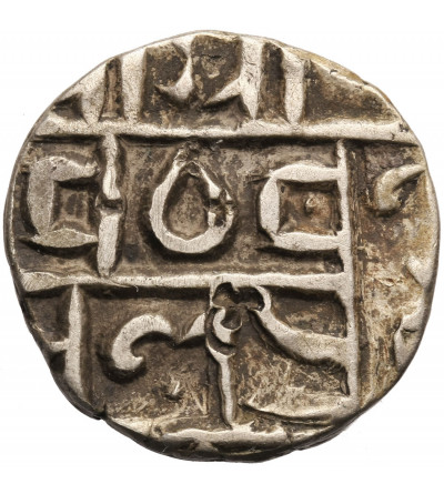 Indie - Cooch Behar, Dharendra / Harendra Narayan SE 1695-1761 / 1773-1839 AD. 1/2 rupii bez daty (1773-1839 AD)