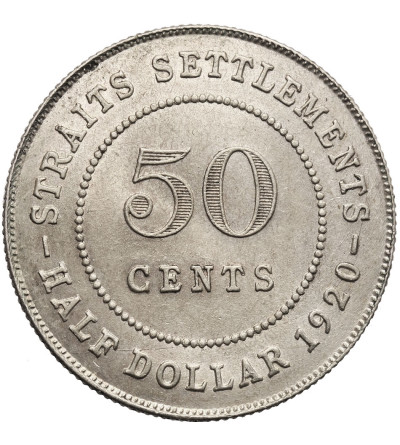 Malaje - Straits Settlements. 50 centów 1920, Jerzy V