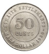Malaya, Straits Settlements 50 Cents 1920, George V