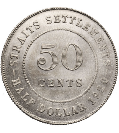 Malaya, Straits Settlements. 50 Cents 1920, George V