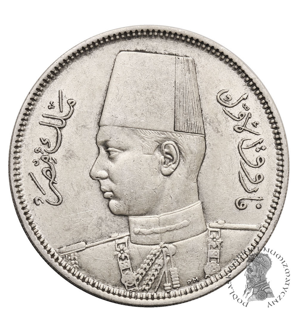 Egipt, Farouk 1936-1952. 5 Piastres, AH 1356 / 1937 AD