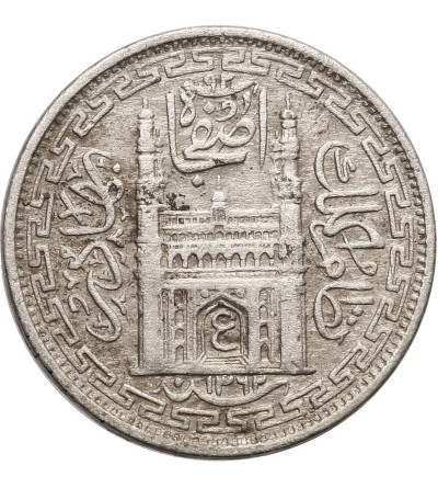 India - Hyderabad. 2 Annas, AH 1362 Year 33 / 1943 AD, Mir Usman Ali Khan 1911-1948 AD