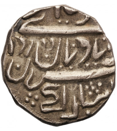 Indie - Jaisalmir. Ranjit Singh 1846-1864 AD. AR rupia AH 22 (1860 AD), ptak i parasol