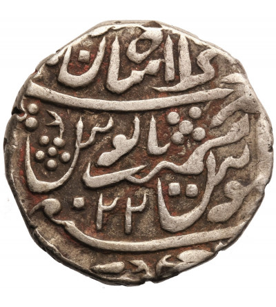 Indie - Jaisalmir. Ahkey Shahi Serie, AR Rupee, AH 1253 / 22 RY, (1756-1860 AD), In the name of Muhammad Shah