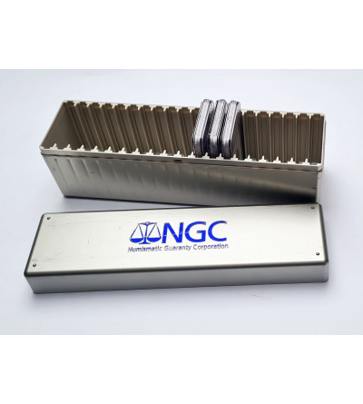 Company original box for 20 NGC slabs