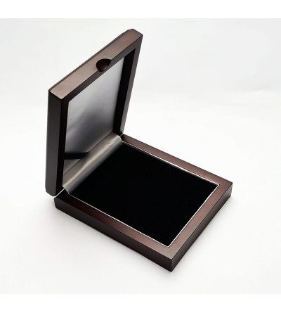 Luksusowe drewniane pudełko na monetę w slabie NGC