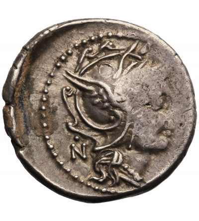 The Roman Republic, C. Fundanius. AR Denarius, 101 BC, Rome mint, (letter N on obverse)