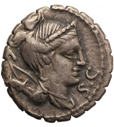 Rzym Republika, Ti. Claudius Ti. f. Ap. n. Nero. AR Denar, 79 r. p.n.e., mennica Rzym