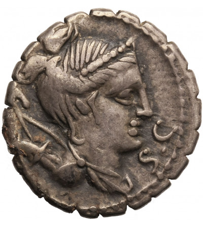 The Roman Republic, Ti. Claudius Ti. f. Ap. n. Nero. AR Denarius, 79 BC, Rome mint.