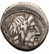 The Roman Republic, L. Rubrius Dossenus. AR Denarius, 87 BC, Rome mint