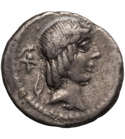 The Roman Republic, C. Calpurnius Piso Frugi. AR Denarius, 90 BC, Rome mint