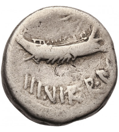 The Roman Republic, Mark Antony. AR Legionary Denarius, LEG XIII, 32-31 BC, Patrae(?) mint