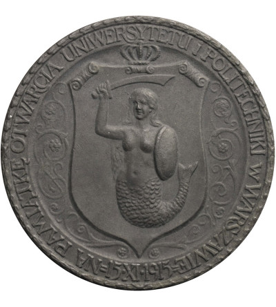 Polska. Medal 1915, Otwarcie Wyższych Uczelni w Warszawie