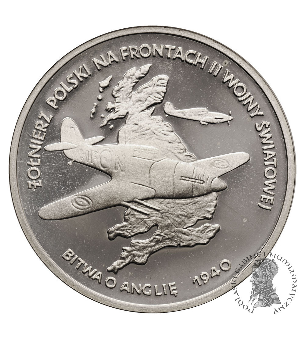 Poland. 100000 Zlotych 1991, Polish Soldier on the Fronts of World War II - Battle of Britain, Proof