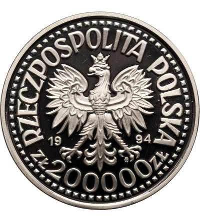 Poland. 200000 Zlotych 1994, 75 Years of the Polish War Veterans Association - Proof