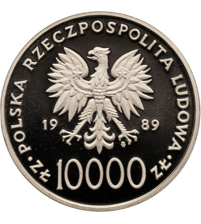 Polska. 10000 złotych 1989, Jan Paweł II (kratka / mozaika) - Proof