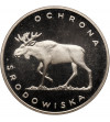 Poland. 100 Zlotych 1978, Environmental Protection - Moose, Proof