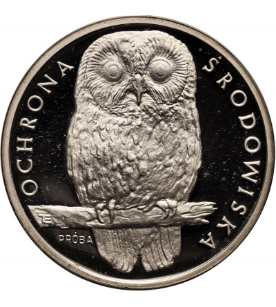 Poland. 1000 Zlotych 1986, Environmental Protection - Owl (PROBA)