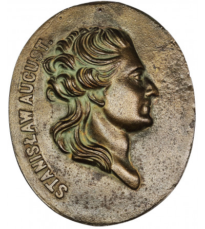 Poland. Medallion / plaque, Stanislaw August Poniatowski (150 x 180 mm).