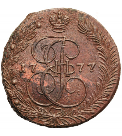 Rosja, Katarzyna II 1762-1796. 5 kopiejek 1777 EМ, Jekaterinburg