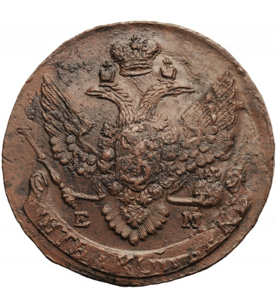 Rosja, Katarzyna II 1762-1796. 5 kopiejek 1791 EМ, Jekaterinburg