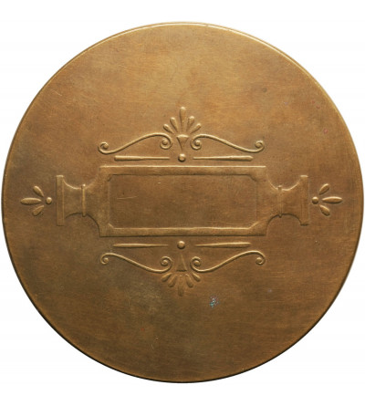 Belgia. Medal 1913, autorstwa Armanda Bonnetaina, dotyczący stowarzyszenia zawodowego młodych prawników w Brukseli.