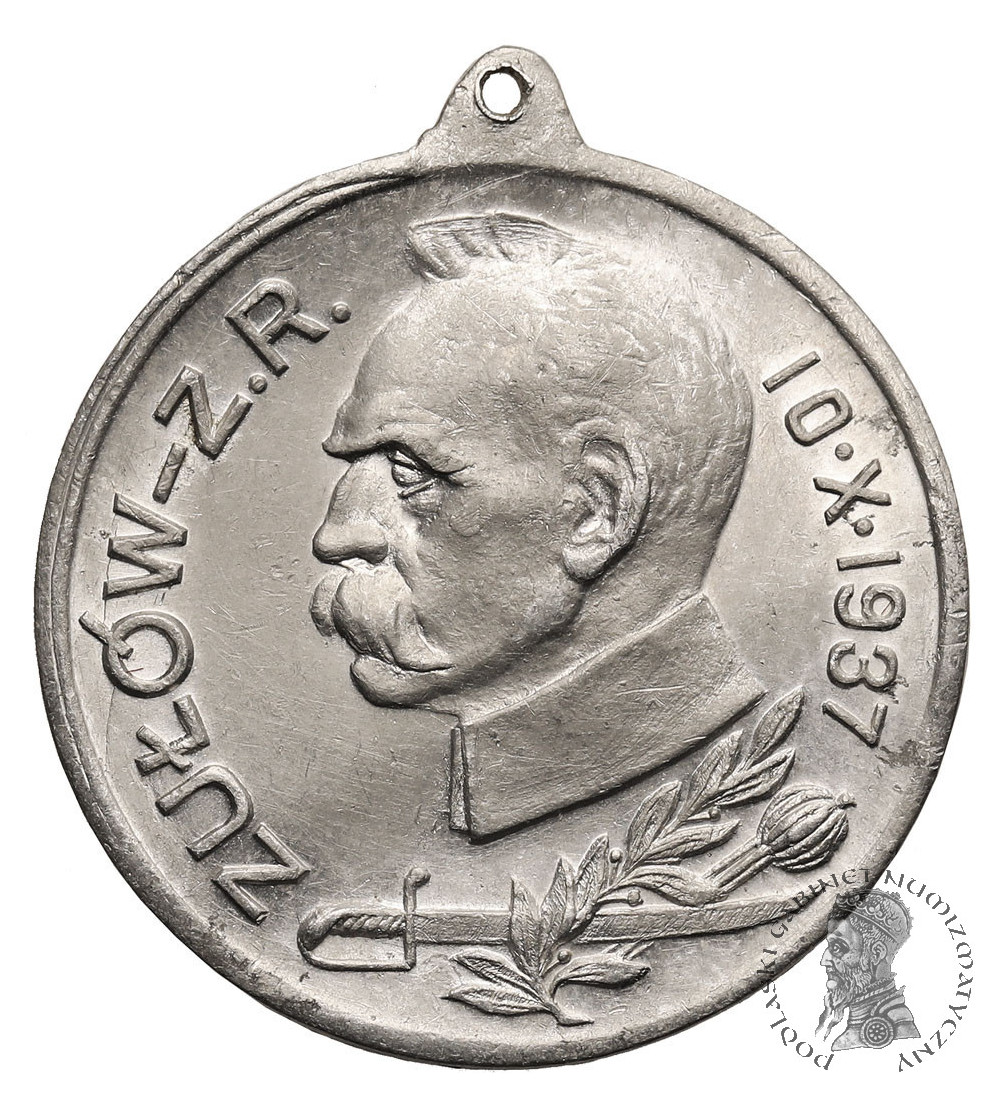 Poland, Second Republic, J. Pilsudski, medallion, Reservists' reunion in Zulow, 10.X.1937
