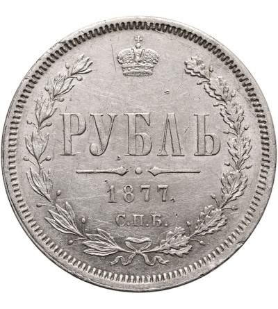 Russia, Alexander II 1854-1881. Rouble 1877 СПБ-НI, St. Petersburg