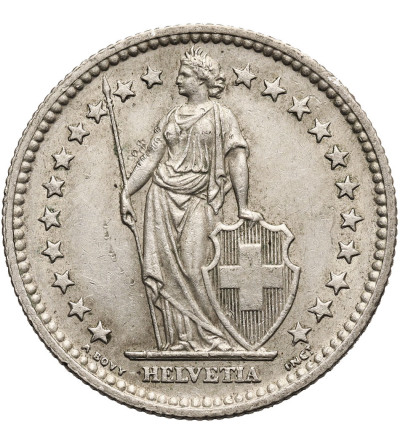 Szwajcaria. 2 franki 1957 B