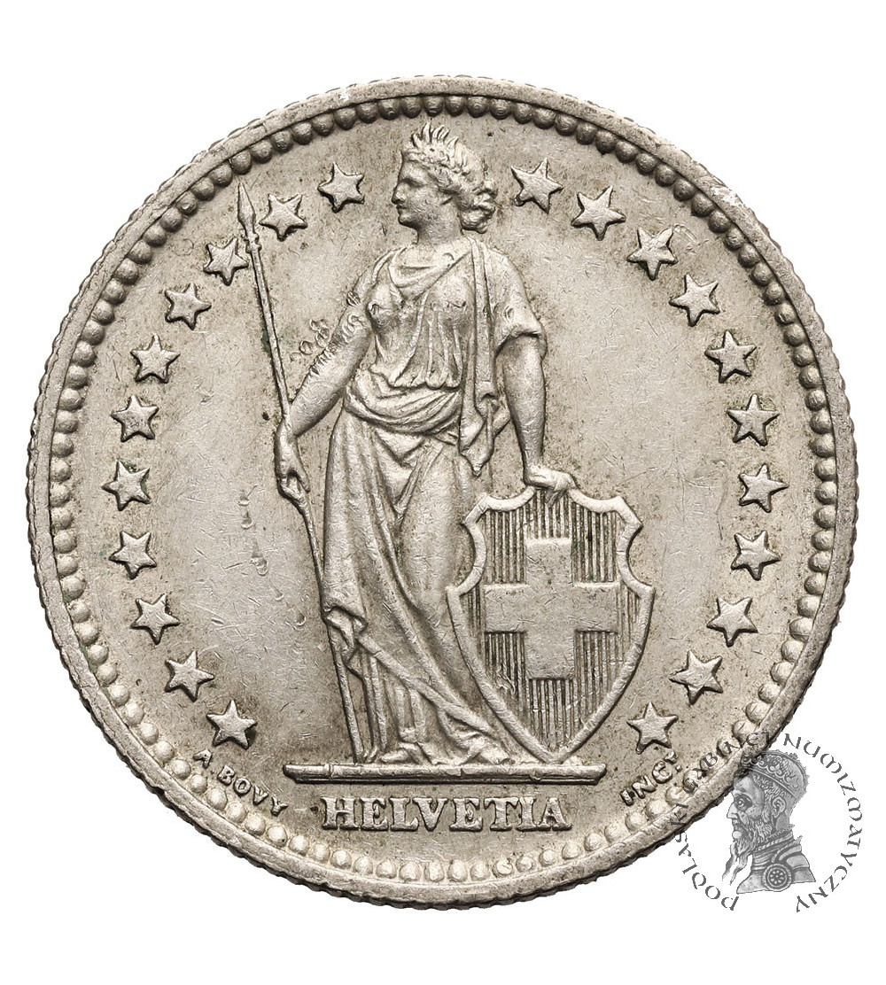 Switzerland / Schweiz. 2 Francs 1957 B