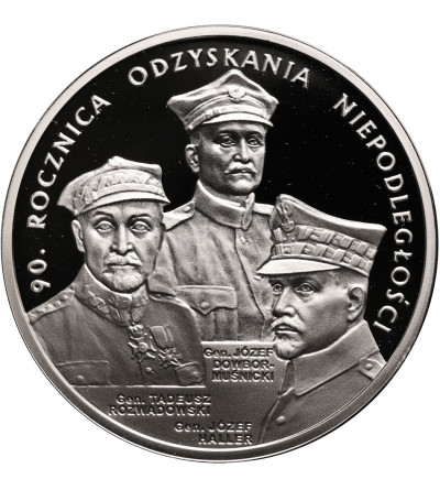 Polska. 20 złotych 2008, 90 Rocznica Odzyskania Niepodległości