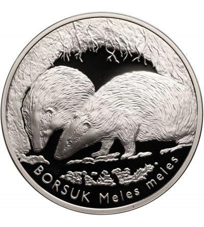 Poland. 20 Zlotych 2011, Badger - Proof