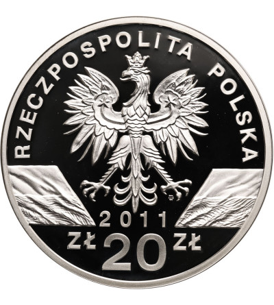 Poland. 20 Zlotych 2011, Badger - Proof