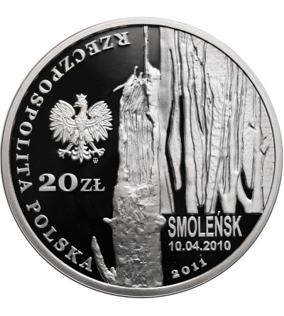 Polska. 20 złotych 2011, Smoleńsk - Pamięci Ofiar 10.04.2010