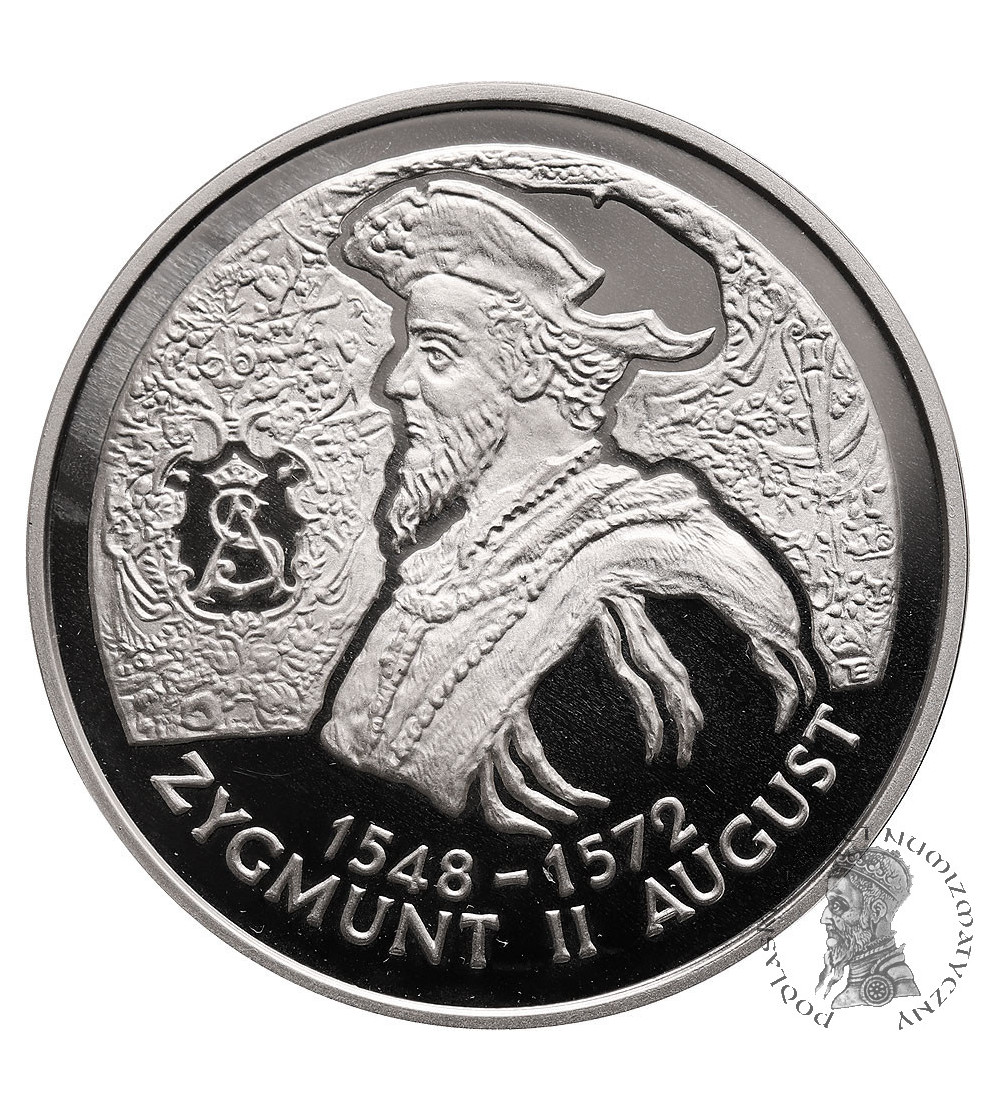Polska. 10 złotych 1996, Zygmunt II August - popiersie