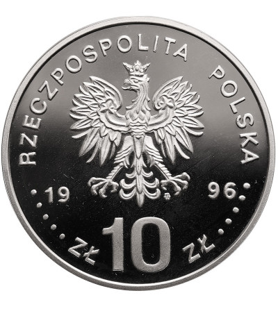 Polska. 10 złotych 1996, Zygmunt II August - popiersie