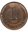 Latvia First Republic 1918-1938. 1 Santims 1937