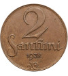 Latvia, First Republic 1918-1938. 2 Santimi 1932