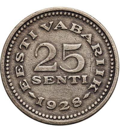 Estonia, Republic 1918-1941. 25 Senti 1928