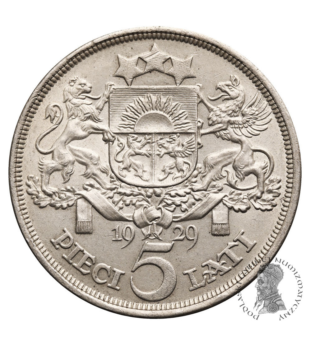 Łotwa, Republika 1918-1938. 5 Łatów (Lati) 1929